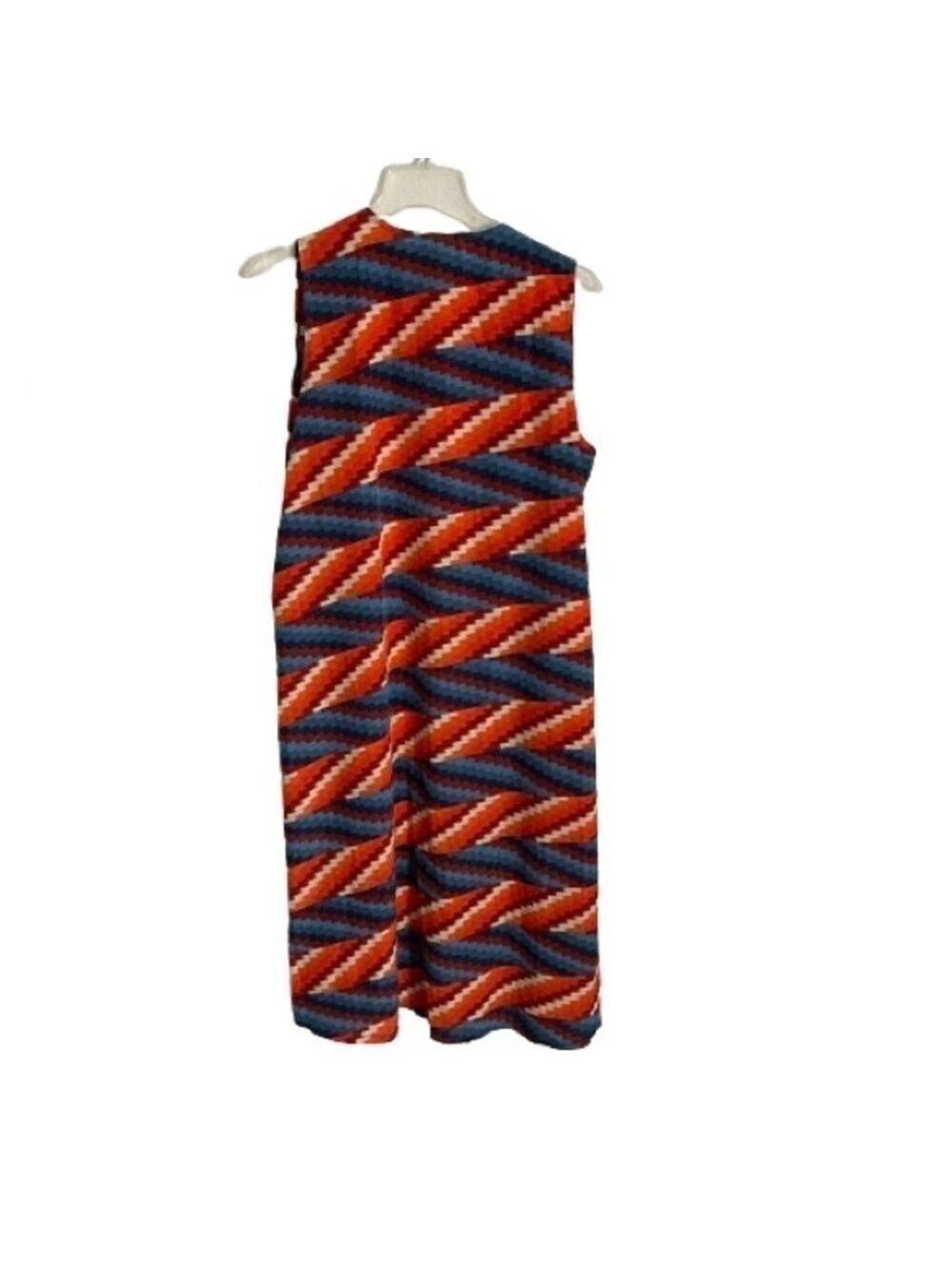 Lularoe Long Duster Kimono Orange Blue Size Medium! - Picture 3 of 7